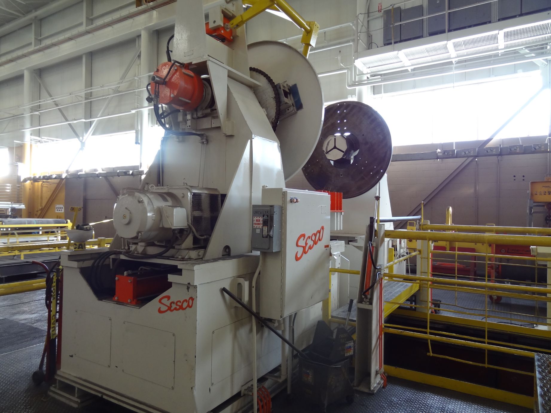 Picture of 78" x 70,000# SESCO Double Expanding Mandrel Uncoiler