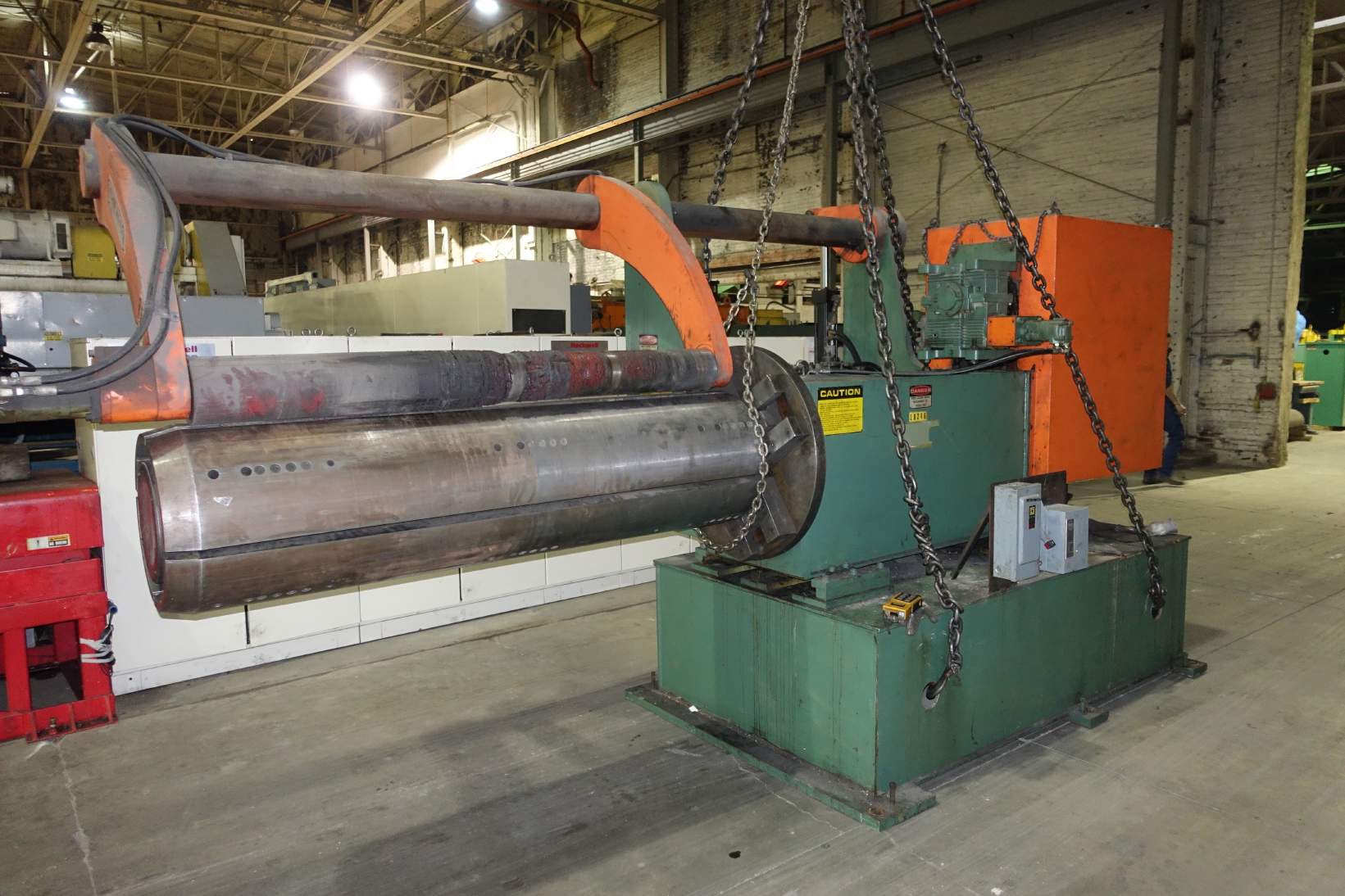 Picture of 72" x  40,000#  CHICAGO Mandrel type Uncoiler with Coil Car